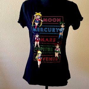 Black Hot Topic Sailor Moon Shirt Medium